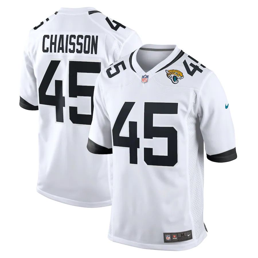 Men Jacksonville Jaguars #45 Chaisson Nike White Game NFL Jersey